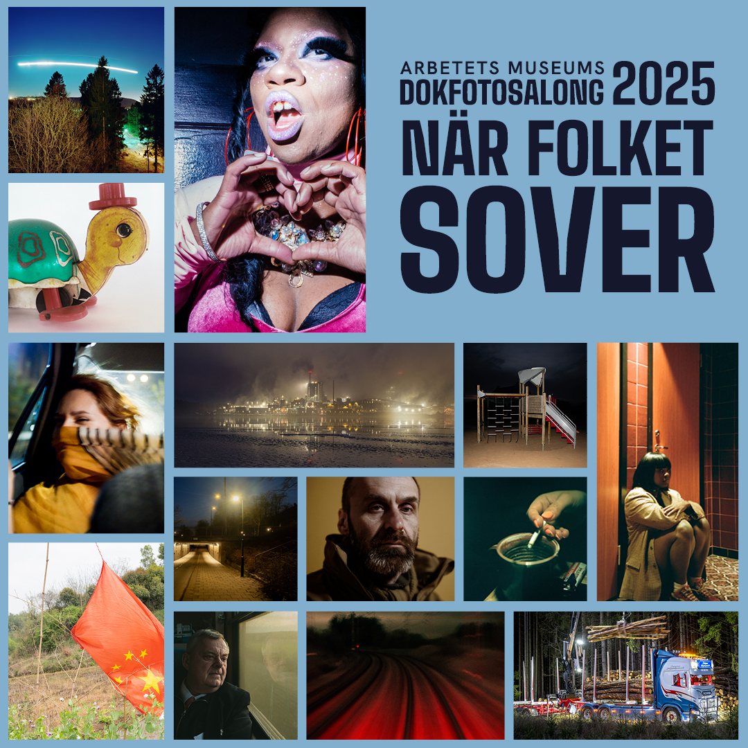 Collage av foton ur Dokumentärfotosalong 2025.